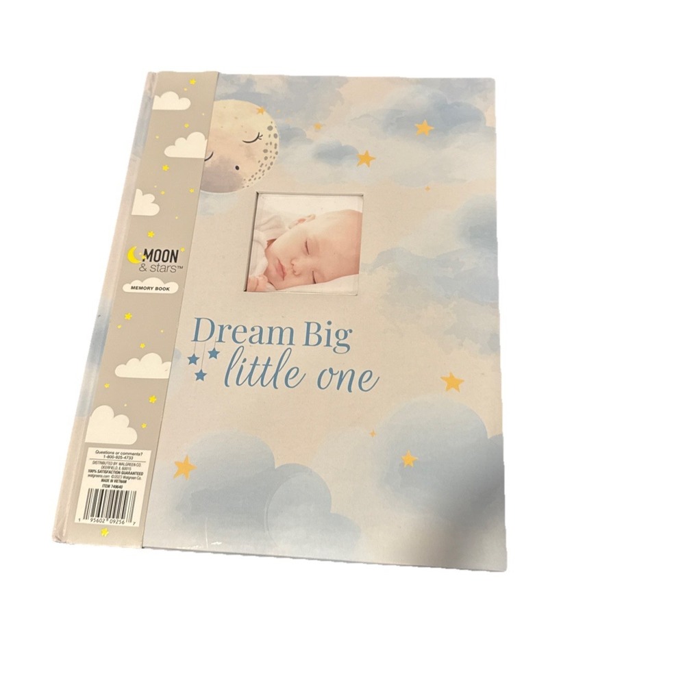 Pearhead Chevron Baby Book with Clean-Touch‎ Ink Pad - Grey